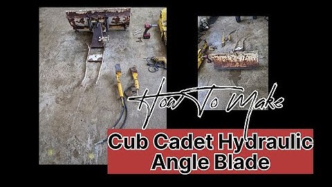 HOW TO MAKE & INSTALL A CUB CADET HYDRAULIC ANGLE BLADE