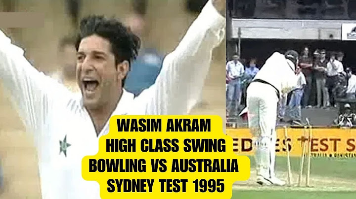 Wasim Akram | High Class Swing Bowling | Pakistan vs Australia | 1995 | Sydney Test Match |