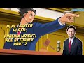Real lawyer plays phoenix wright ace attorney  part 2  attorneytom stream highlights