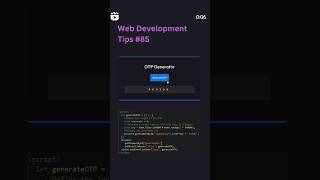 OTP Genrator Using javascript html css | Mini Project | Javascript Project | Source code Available