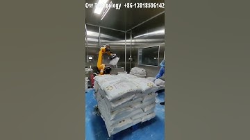 Robot arm stacker palletizer1  #robot #army #palletizer #stacker #machine #shorts #video