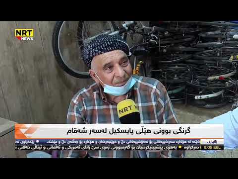 گرنگی بونی هێڵی پایسکیل لەسەر شەقام