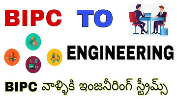 Engineering streams for BIPC students || BIPC Students career options in engineering telugu