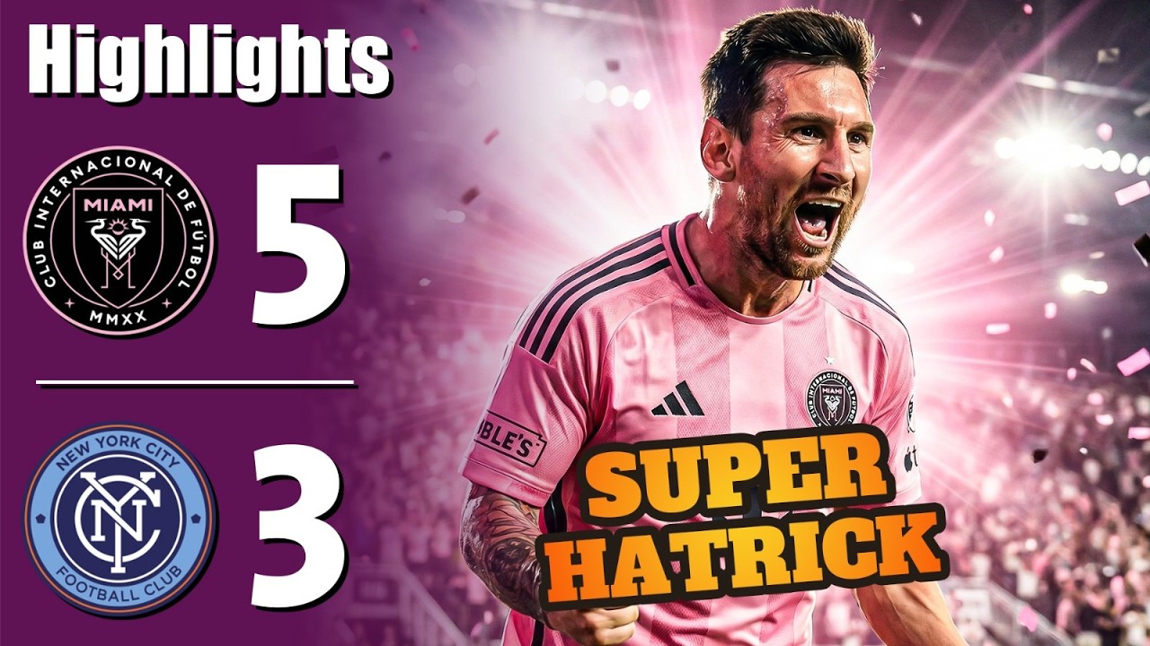 Суперхет-трик Месси 💥 Интер Майами против Нью-Йорк Сити 5-3 - Все голы и лучшие моменты - 2026