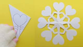 Have a great positive day Easy and satisfying snowflake paper cutting step by step
