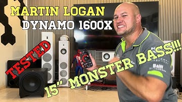 Martin Logan Dynamo 1600X Subwoofer Review | Deep Bass Test & Home Theater Performance