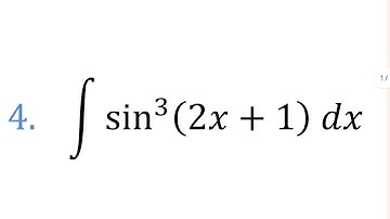 class 12 math exercise 7.3 Question 4 integral sin^3(2x+1) dx | 12th Ex7.3 Integration sin³(2x+1)