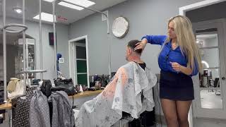 Male Haircut by Female Barber