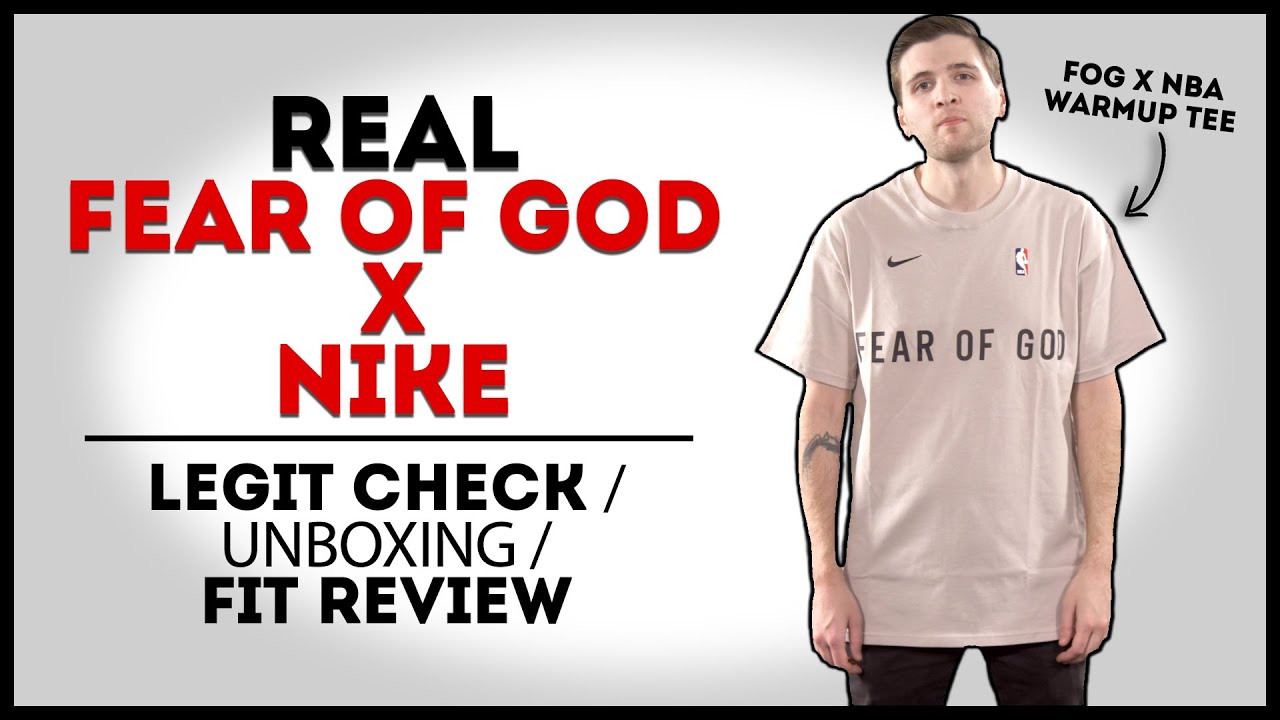 LEGIT FEAR OF GOD x NIKE t-shirt | How to tell + unboxing & fit review!