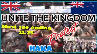 NEW ZEALAND HAKA (Must see @ 11.25) UNITE THE KINGDOM RALLY 13th September 2025 PROTEST LONDON