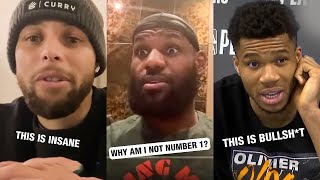 NBA players Reacting To ESPN top 100 Players
