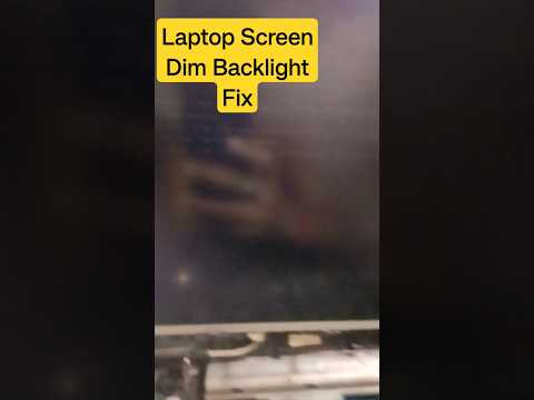 Laptop Screen Dim Backlight Problem Solved Dell N5110 Screen Backlight Problem Fix100