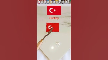 What Color Do Mixed Flags Make? #shorts #colormixing #paintmixing #asmart #satisfyingart #flag