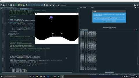 Lunar Lander OpenAI Training process - Double Deep Q Network