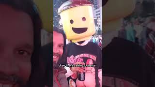 Lego man on the loose  #funny #lol #comedy #toronto #random #street #interview #life