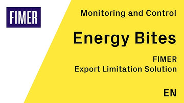 FIMER  - Export Limitation Solution - EN