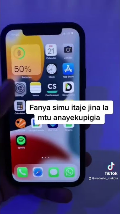 Fanya simu itaje jina la mtu anayekupigia.