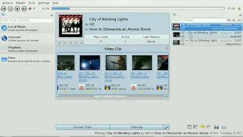 Video applet in Amarok 2.2