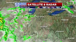 Tracking scattered showers and thunderstorms Tuesday