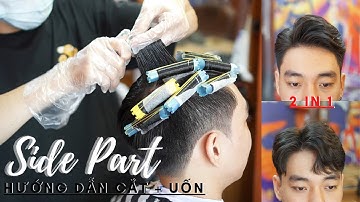 Chia Sẻ Tóc | Cắt Và Uốn Kiểu Tóc Nam Thịnh Hành Nhất Hiện Nay Side Part 7/3  | Ng . Tuấn Barber 17