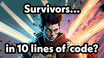 Vampire Survivors in 10 lines of code err... events!