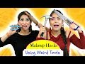 Most FUNNY Makeup HACKS using WEIRD Tools - ऐसा Challenge कभी ना देखा होगा | Anaysa