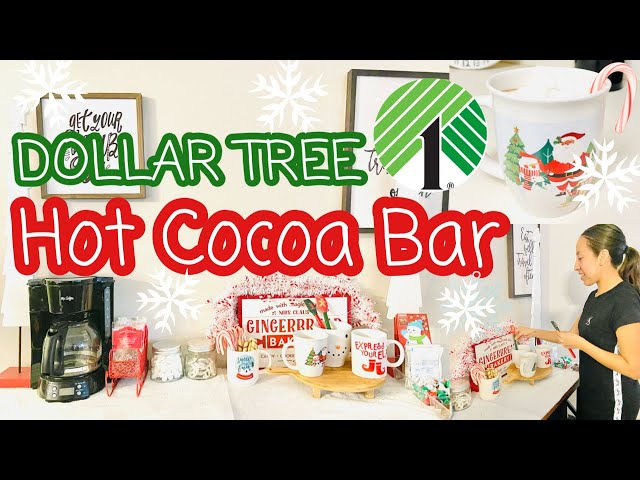 DIY @Dollar Tree Hot Cocoa Bar! Very easy. #dollartree