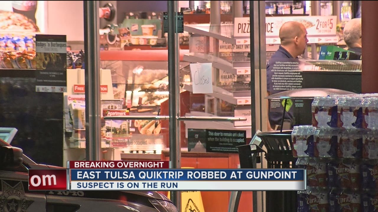 Quiktrip robbed at gunpoint in East Tulsa overnight - YouTube