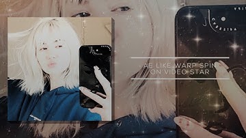 ae like warp spin | videostar tutorial