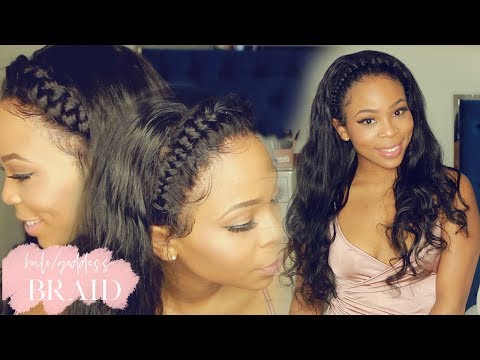 HOW TO: Sew an ELASTIC BAND on lace FRONT wig, GLUELESS & EASY