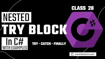 C# - Nested (TRY - CATCH) Block in Exception | C# Tutorial Class 28 in اردو/हिन्दी