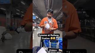 Dynamo at Railway Station 🚂 🤣 #shortsvideo #shorts #short #mumbai