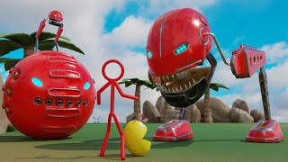 Monsters Compilation | Pacman vs Head, Multigeneric, Lizard, Spider Robot