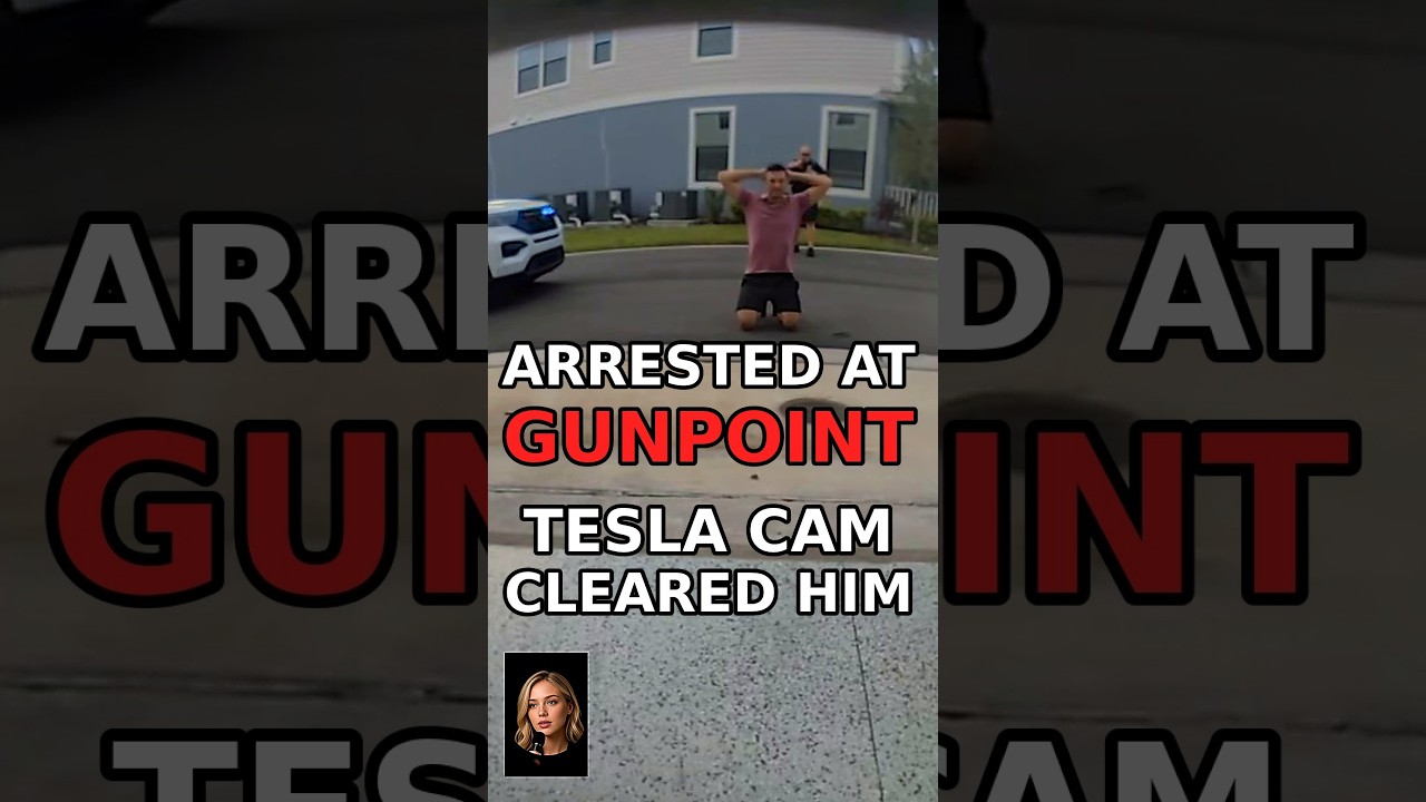 Tesla Cameras Cleared Him: Driver Arrested at Gunpoint, Officer Now Out