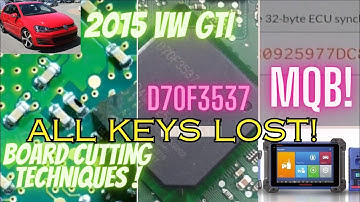 Vw GTI Audi MQB D70F3537 Trace Cutting Techniques! ALL KEYS LOST! Autel APB130