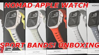 #applewatchbands #applewatchultra  New Nomad Apple Watch Sport Bands & Titanium Unboxing All Colors