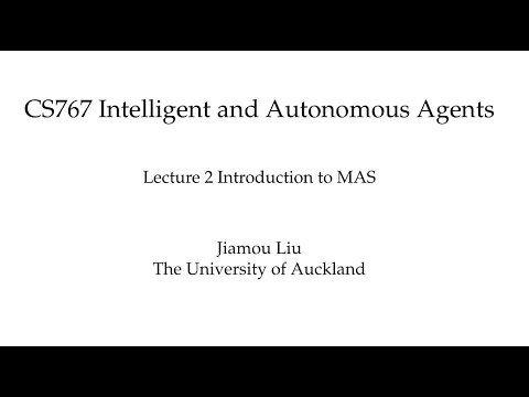 Multiagent Systems Lecture
