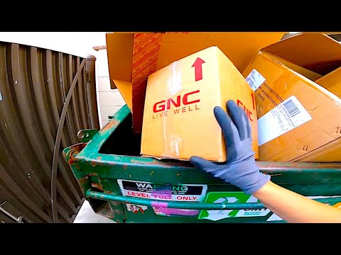 Dumpster Diving- Store threw away over 200 Brand New Beauty u0026 Health Products