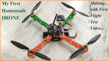 My First Homemade DRONE | Quadcopter Drone | First Flight Drone Video | F450 Quadcopter Drone