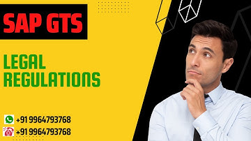 Legal Regulation Determination in SAP GTS