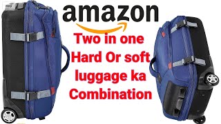 Amazon basics Hard or soft Luggage combination hard or soft Mix trolley bag cabin trolley bag screenshot 1