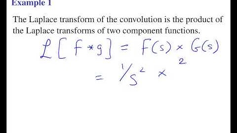 Laplace Transforms : Convolution