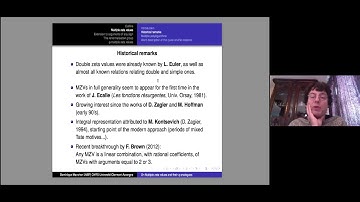 Dominique MANCHON - On Multiple Zeta Values and their q-analogues