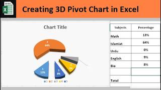 How to create pivot table in 3D style