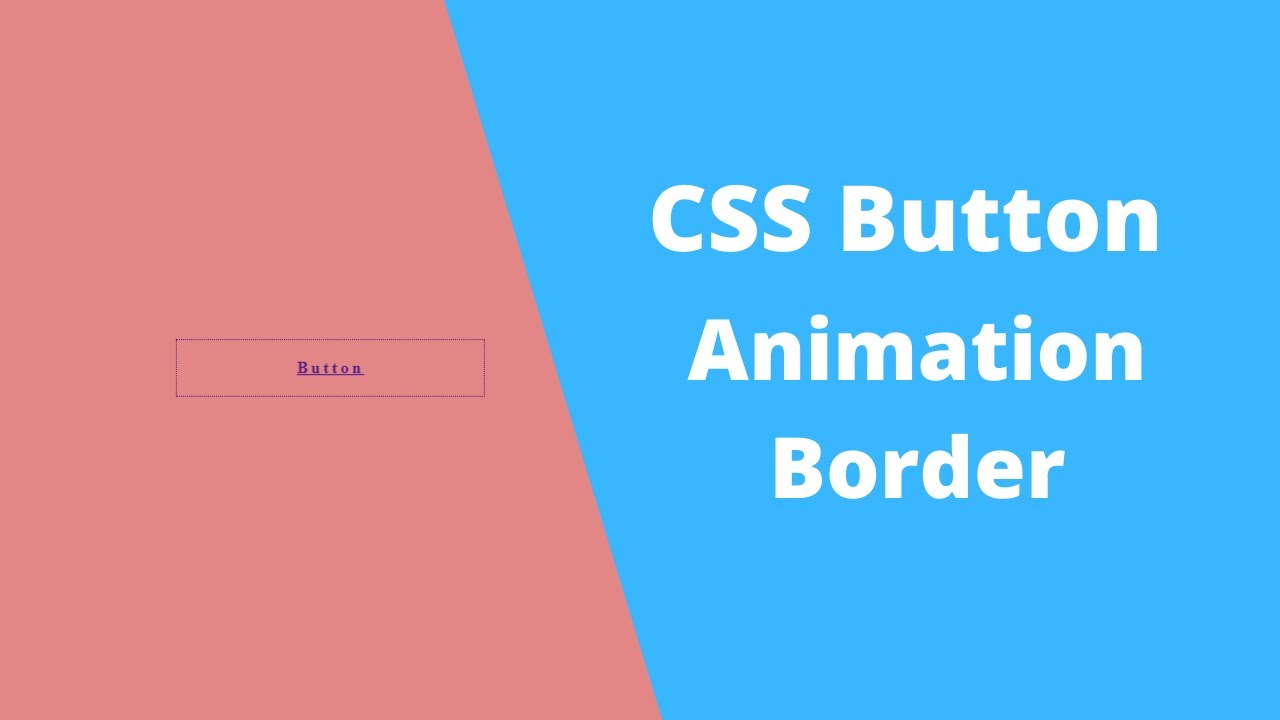 CSS Button With Animated Border | How to make animated border with HTML ...