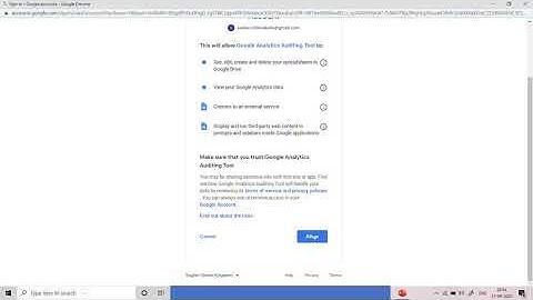 Oauth Consent Screen GA-Audit Sheets Add-on