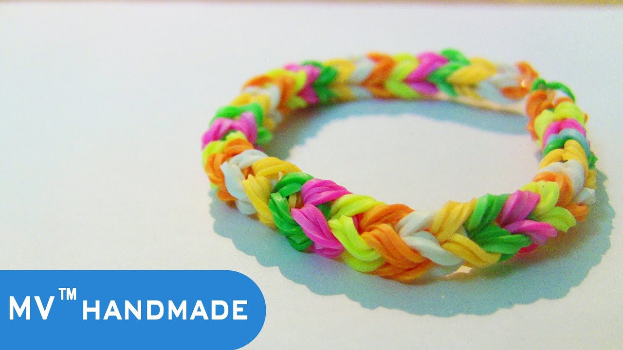 Hướng Dẫn Làm Vòng Chun Đeo Tay Đẹp [How to make a rainbow loom with fingers easy]