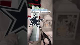 Day 3 🎄: Dallas Cowboys Christmas Ornament #diy #christmas #christmas2021 #wedemboyz #superbowl