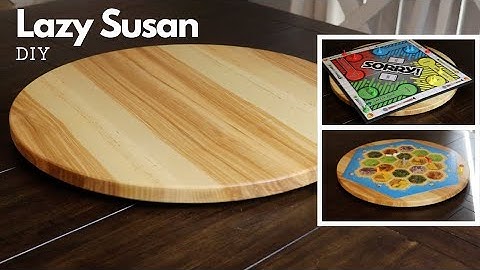 How to Build a Lazy Susan Big Enough for Board Games | DIY