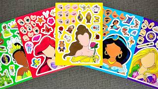 DISNEY PRINCESS Ultimate Stickers Compilation 🌈 Ariel Belle Jasmine Rapunzel | Oddly Satisfying ASMR screenshot 1